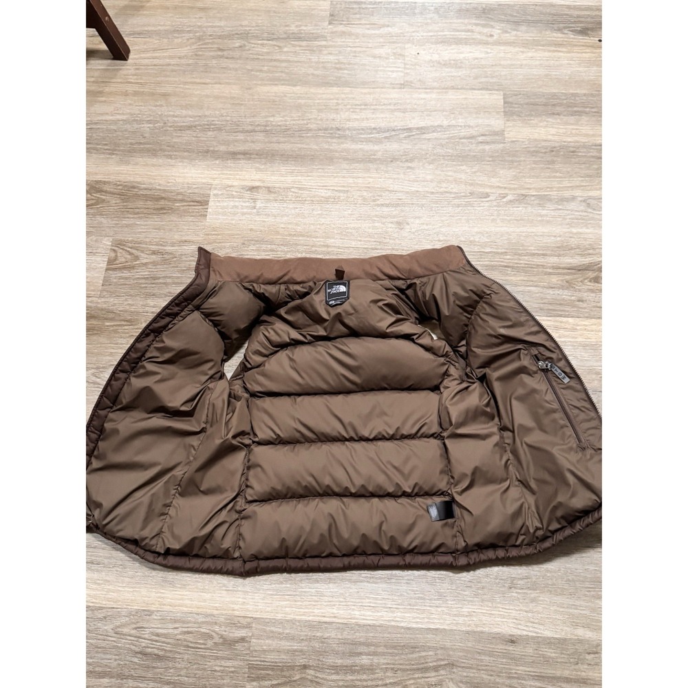 North Face Womens Medium Brown Nuptse Puffer Vest 700 Down Retro 96 Vintage Coat - Picture 6 of 7